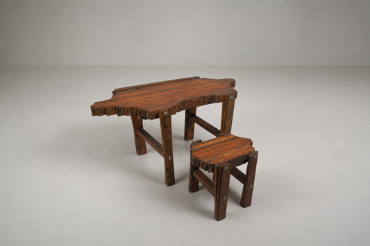 Bureau architectural et son tabouret