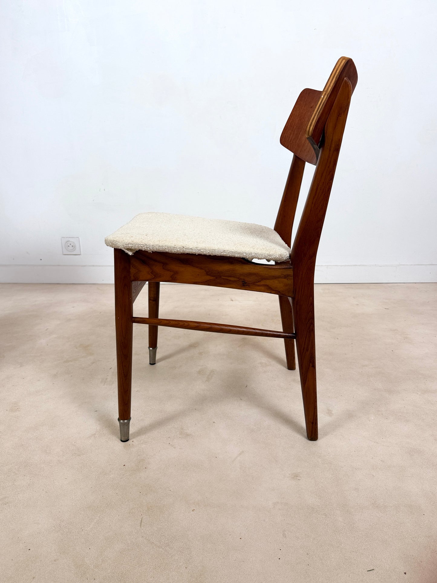 Ensemble de 4 chaises scandinaves en teck