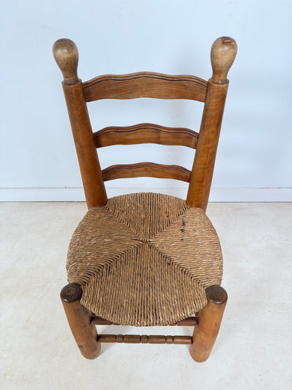 Ensemble de 4 chaises brutalistes