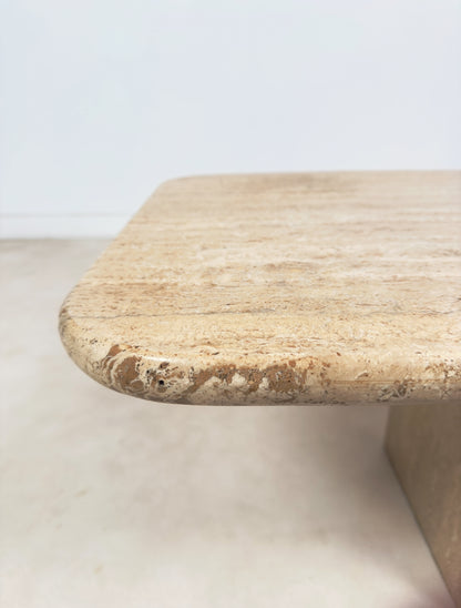 Table travertin néoclassique