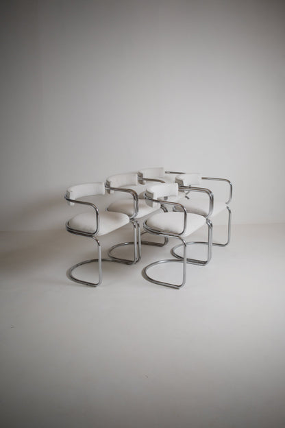 Ensemble de 5 chaises par Renato Zevi pour Roche & Bobois