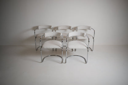 Ensemble de 5 chaises par Renato Zevi pour Roche & Bobois