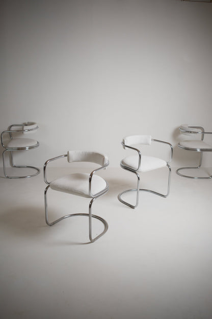 Ensemble de 5 chaises par Renato Zevi pour Roche & Bobois