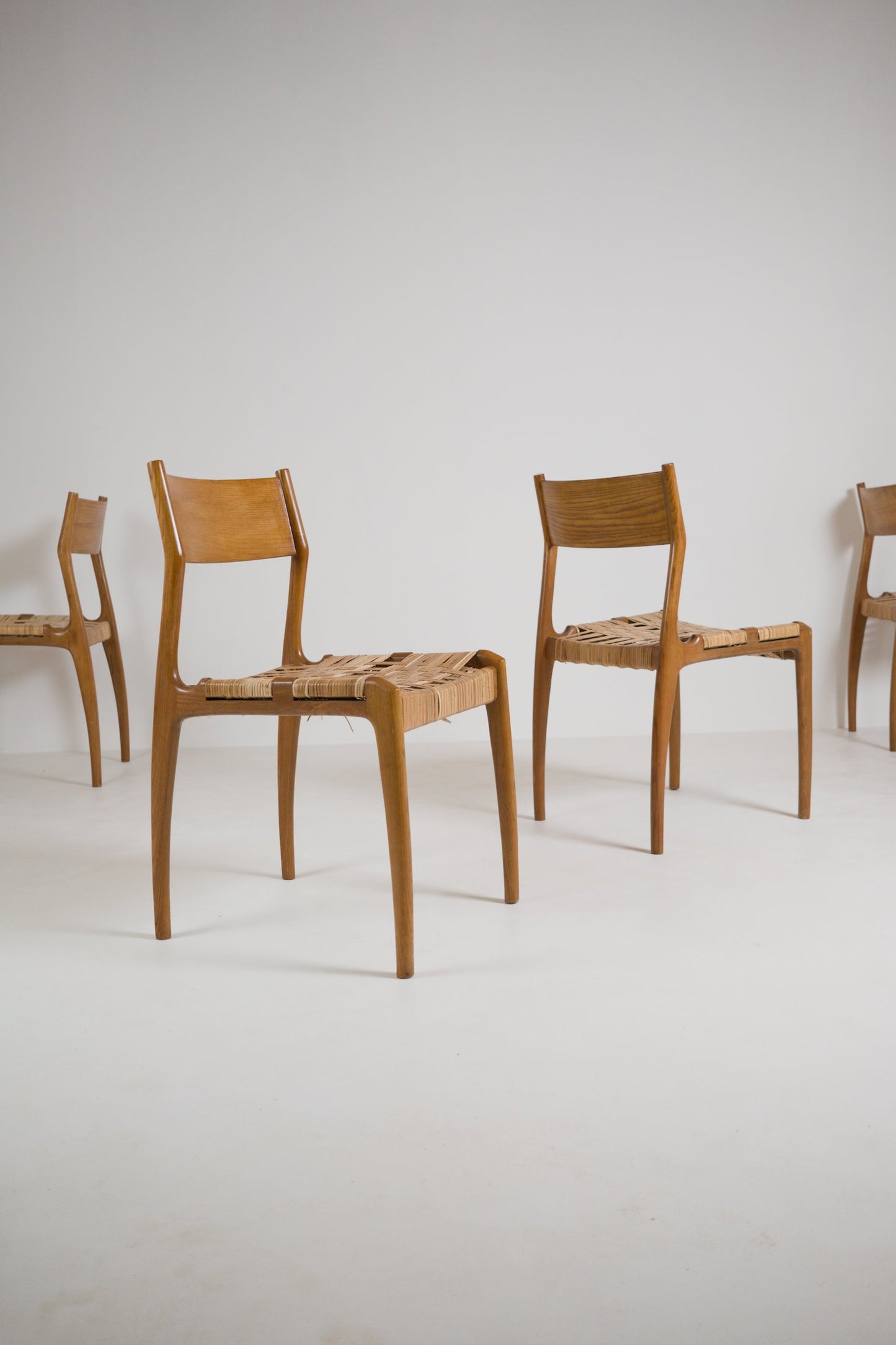 Suite de 6 chaises GESSEF éditées par Consorzio Sedie Friuli, Italie, années 1970