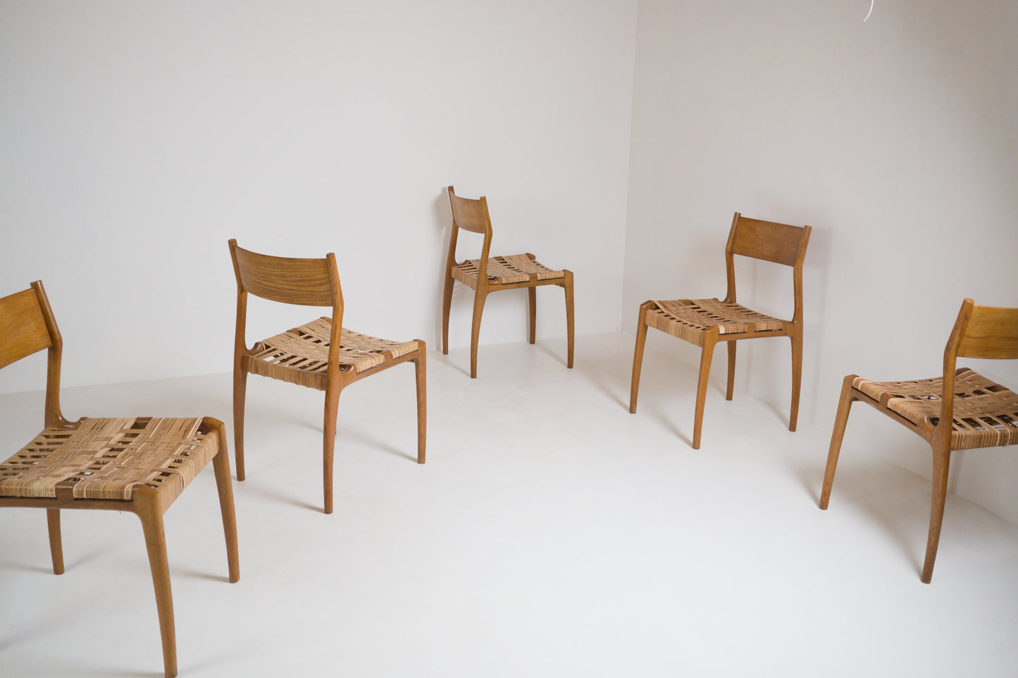 Suite de 6 chaises GESSEF éditées par Consorzio Sedie Friuli, Italie, années 1970