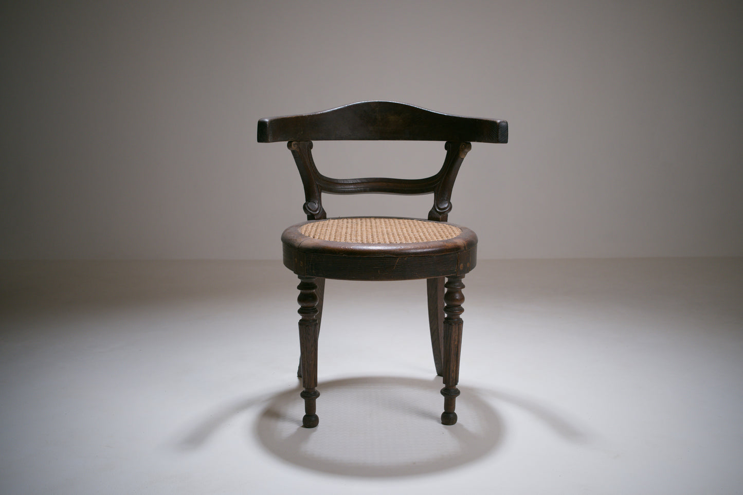 Fauteuil de bureau de style Louis-Philippe, vers 1880-1900