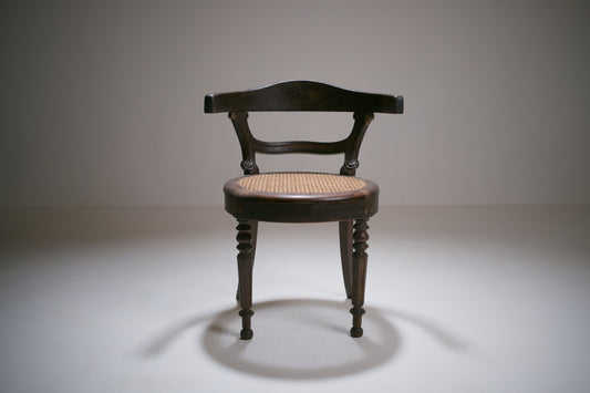 Fauteuil de bureau de style Louis-Philippe, vers 1880-1900