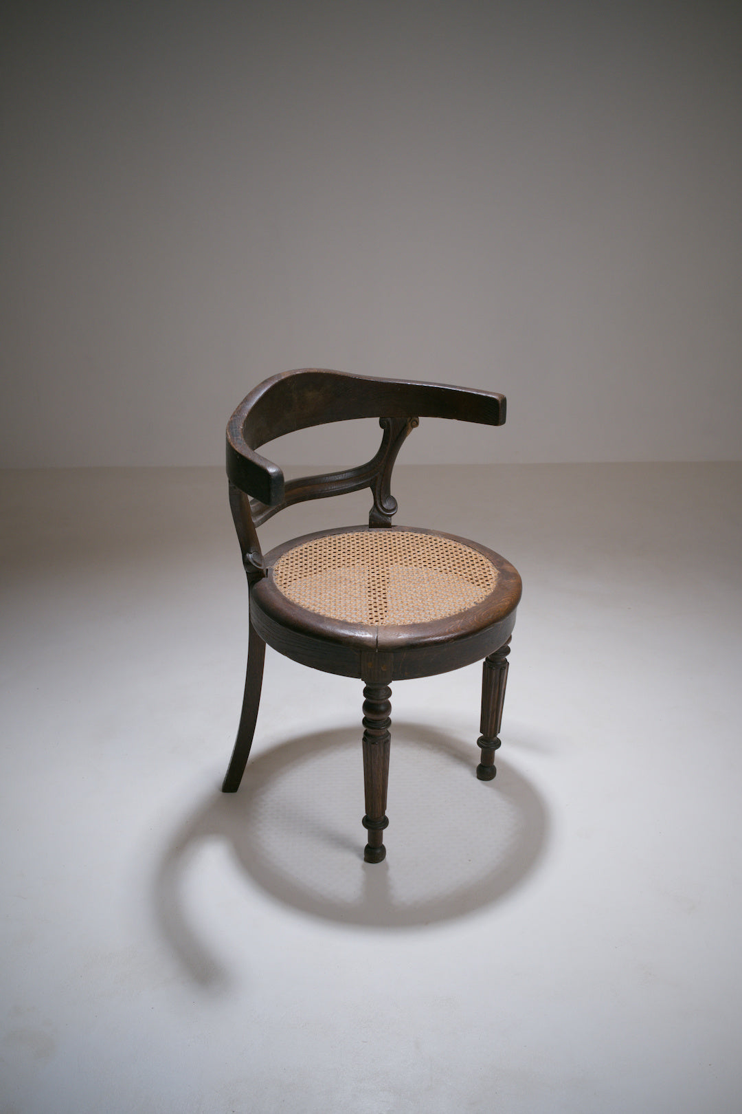 Fauteuil de bureau de style Louis-Philippe, vers 1880-1900