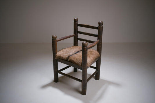 Important fauteuil brutaliste