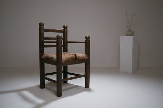 Important fauteuil brutaliste