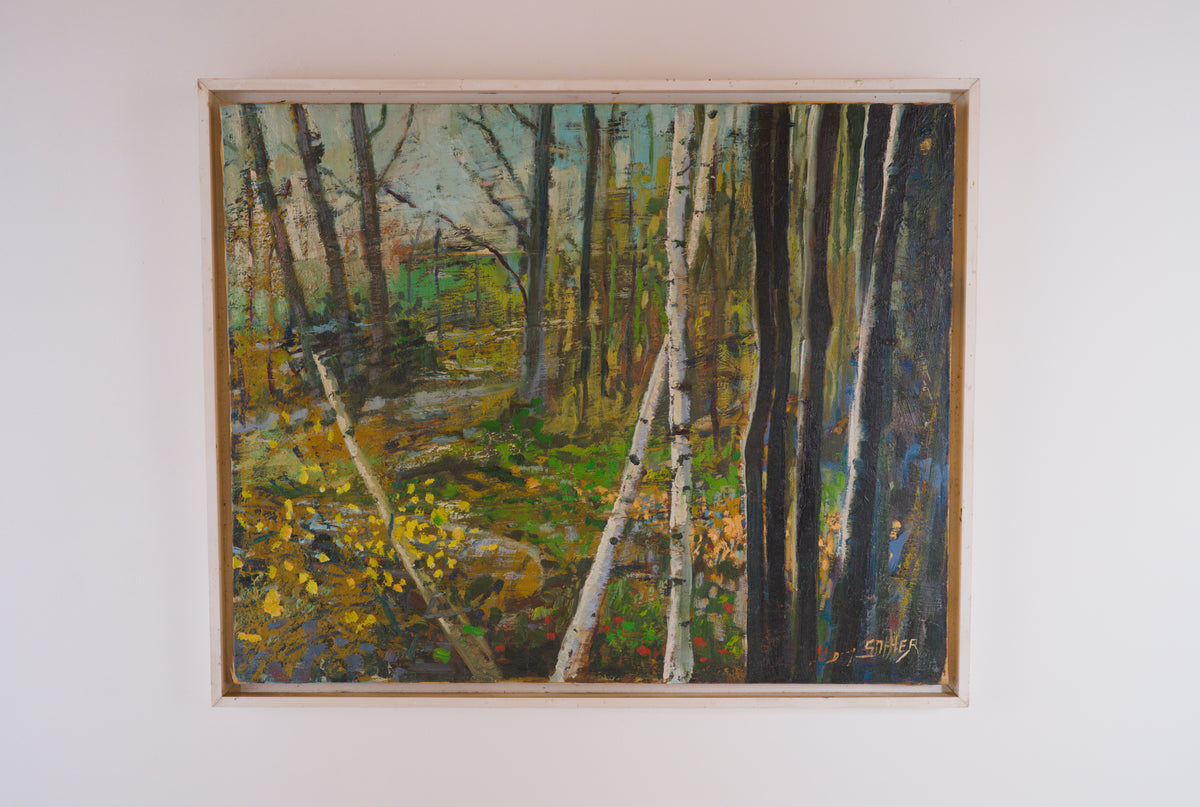Huile sur toile postimpressionniste signée Sohier, 1980