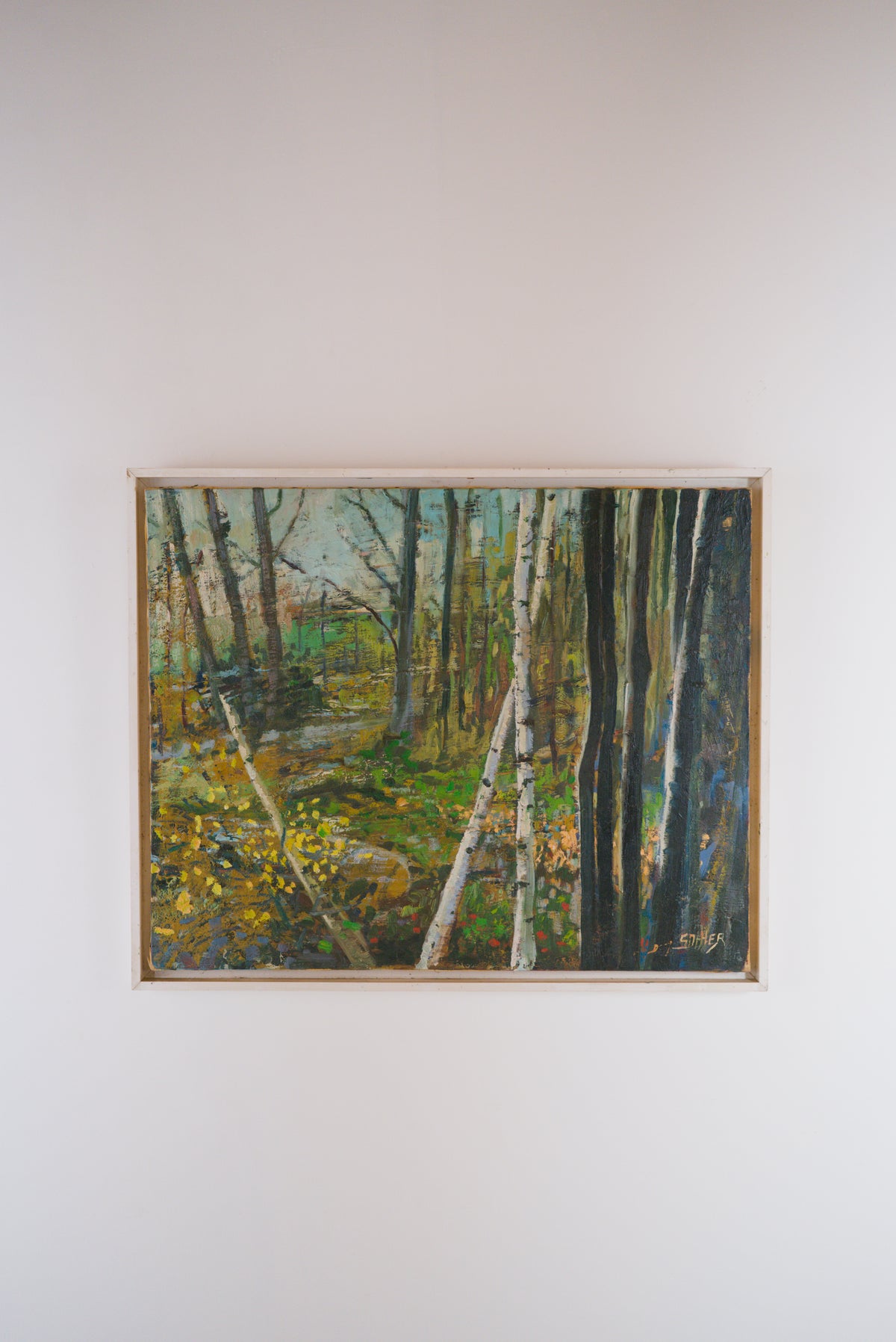 Huile sur toile postimpressionniste signée Sohier, 1980