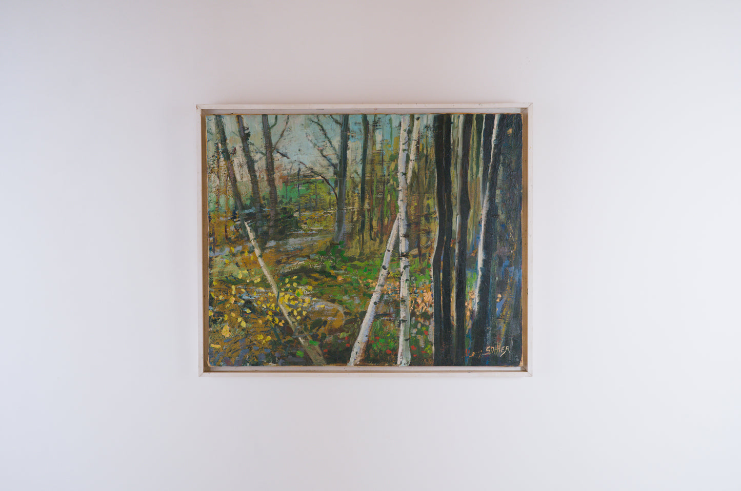 Huile sur toile postimpressionniste signée Sohier, 1980