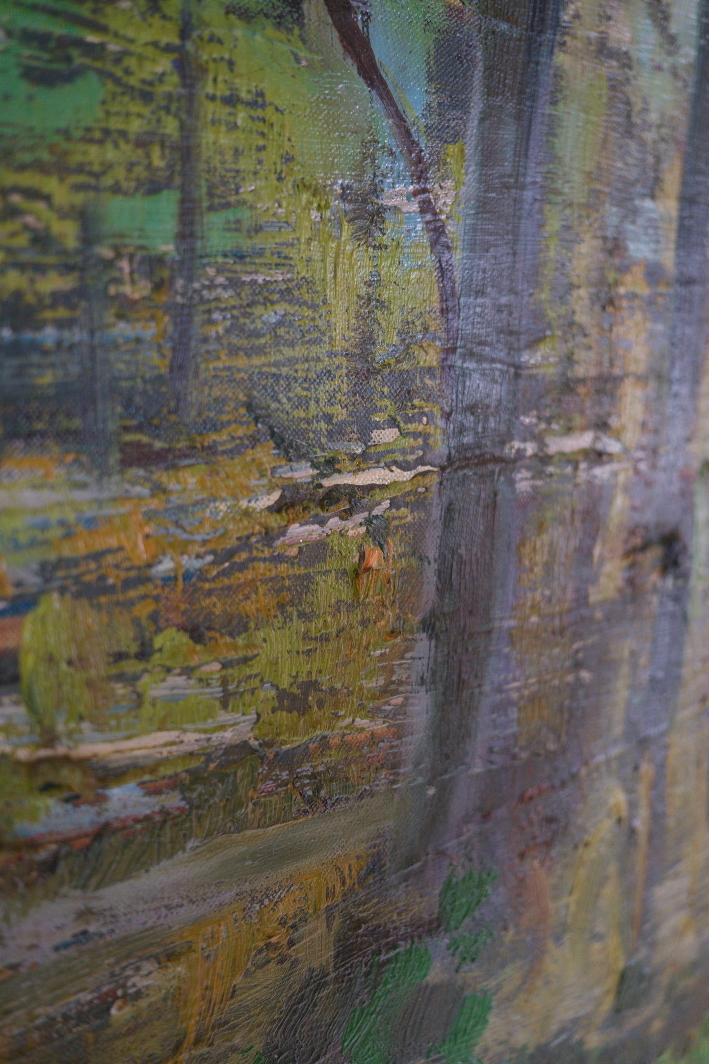 Huile sur toile postimpressionniste signée Sohier, 1980