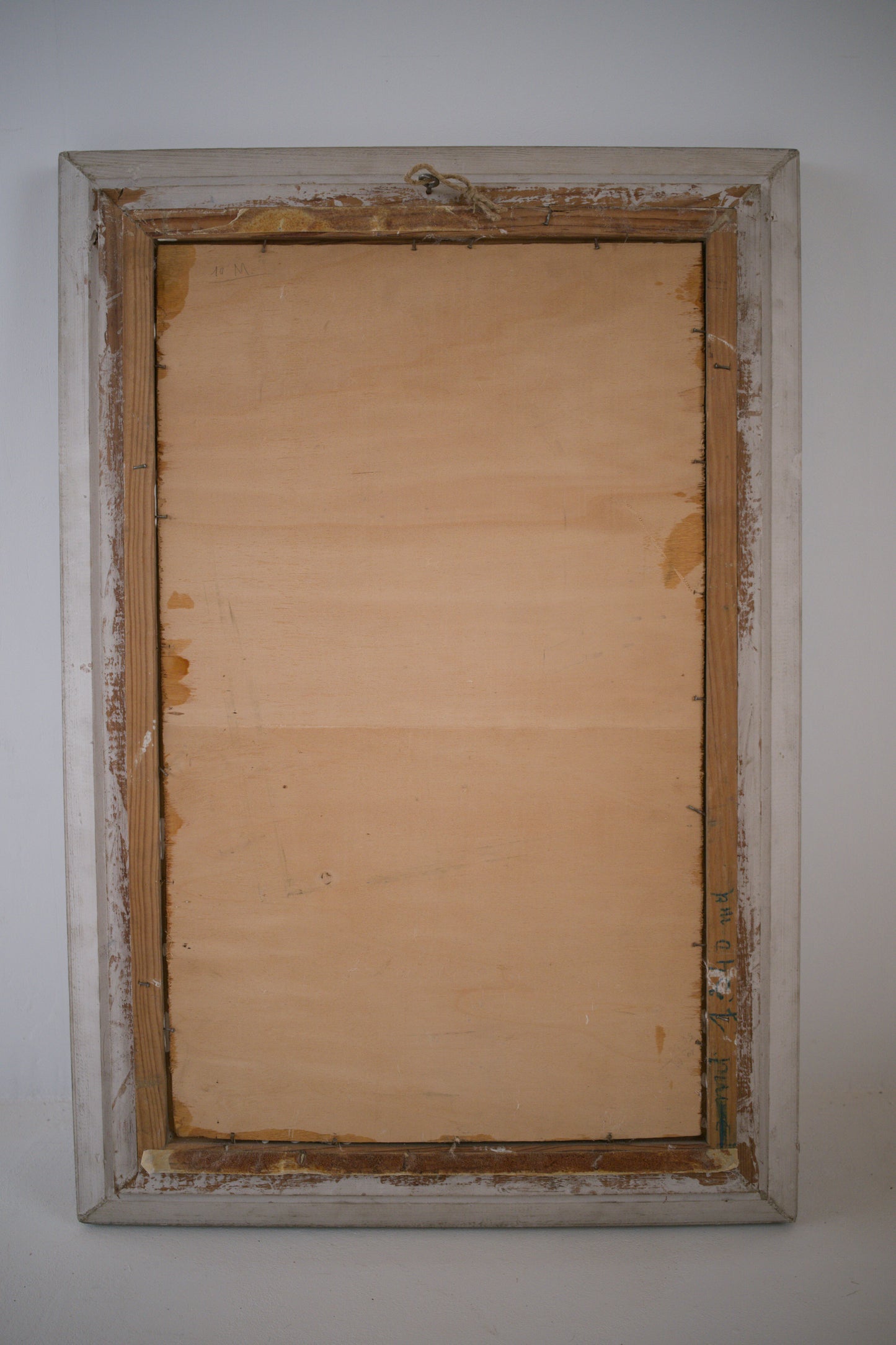 Maison à pans de bois - Panneau de bois gravé et teinté signé P. Hervieu. C1940
