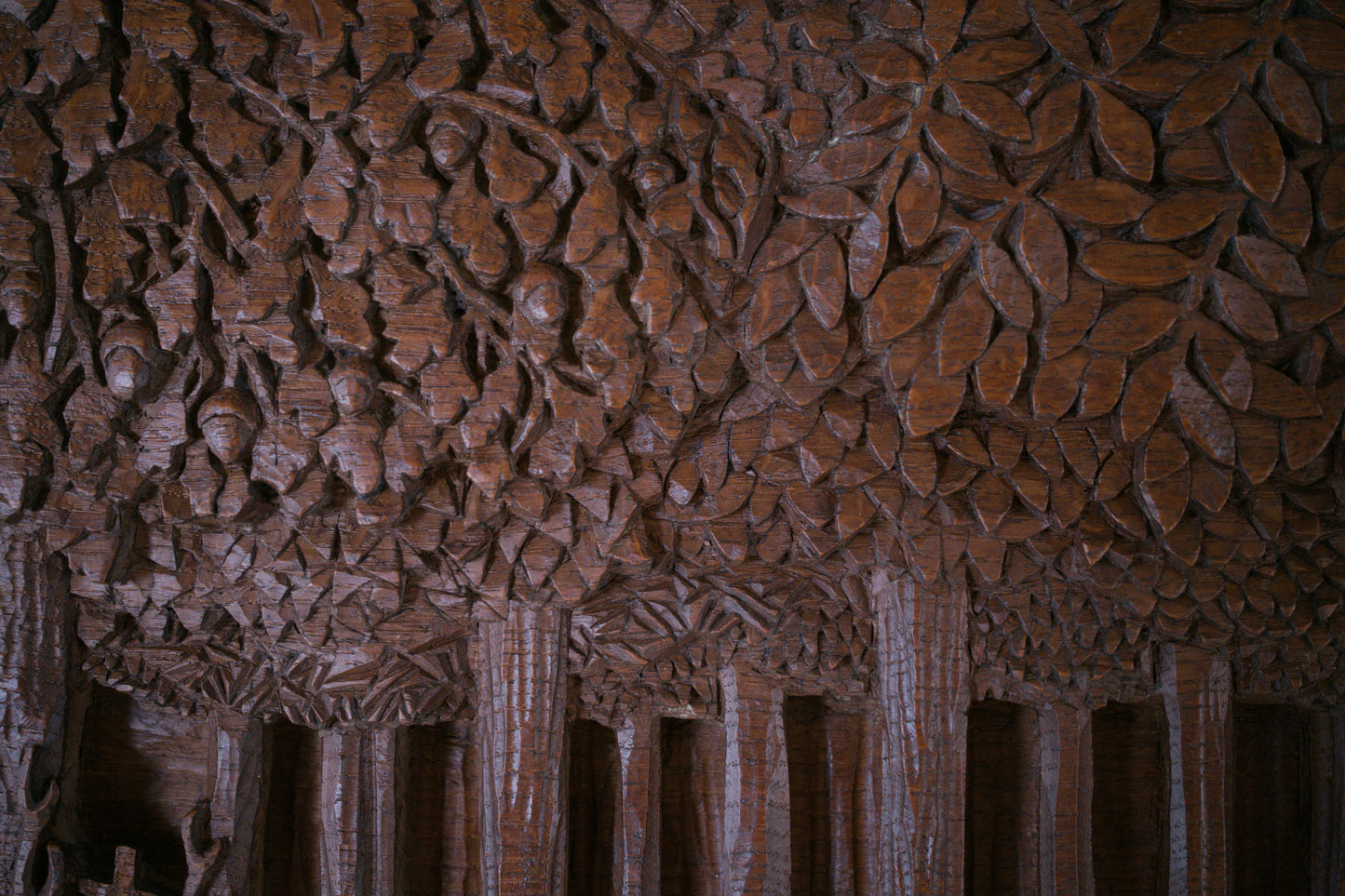 Large french carved wood panel, C1940