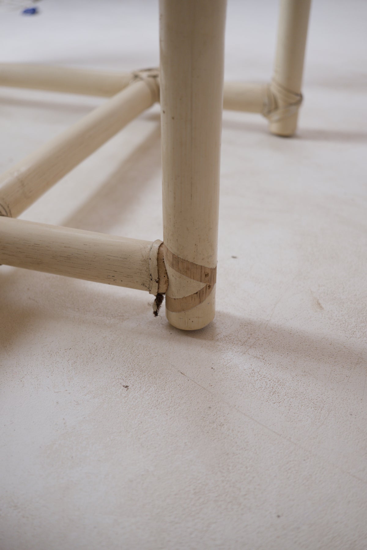 Square Bamboo Coffee Table in the Style of McGuire, circa 1970