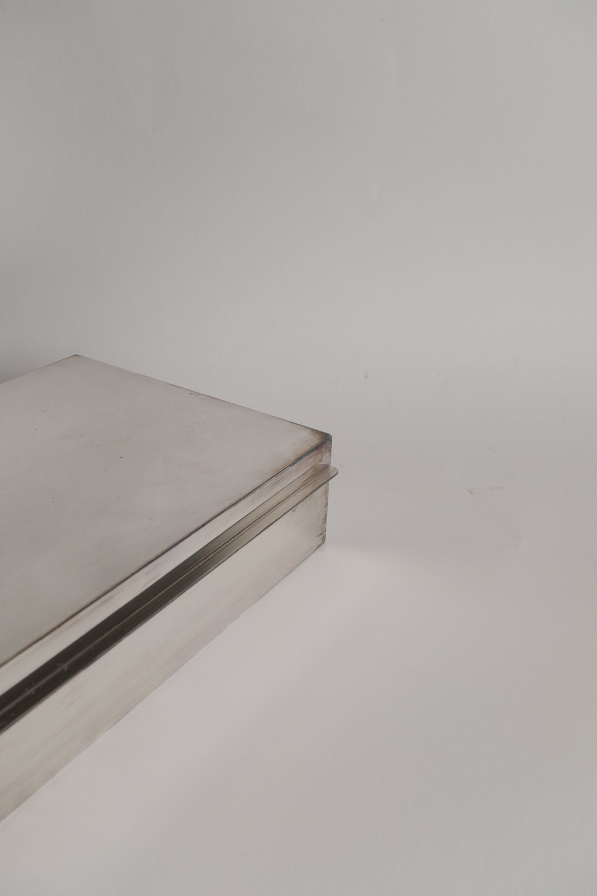 Modernist Silver-Plated Box. Plasait, Paris, circa 1930
