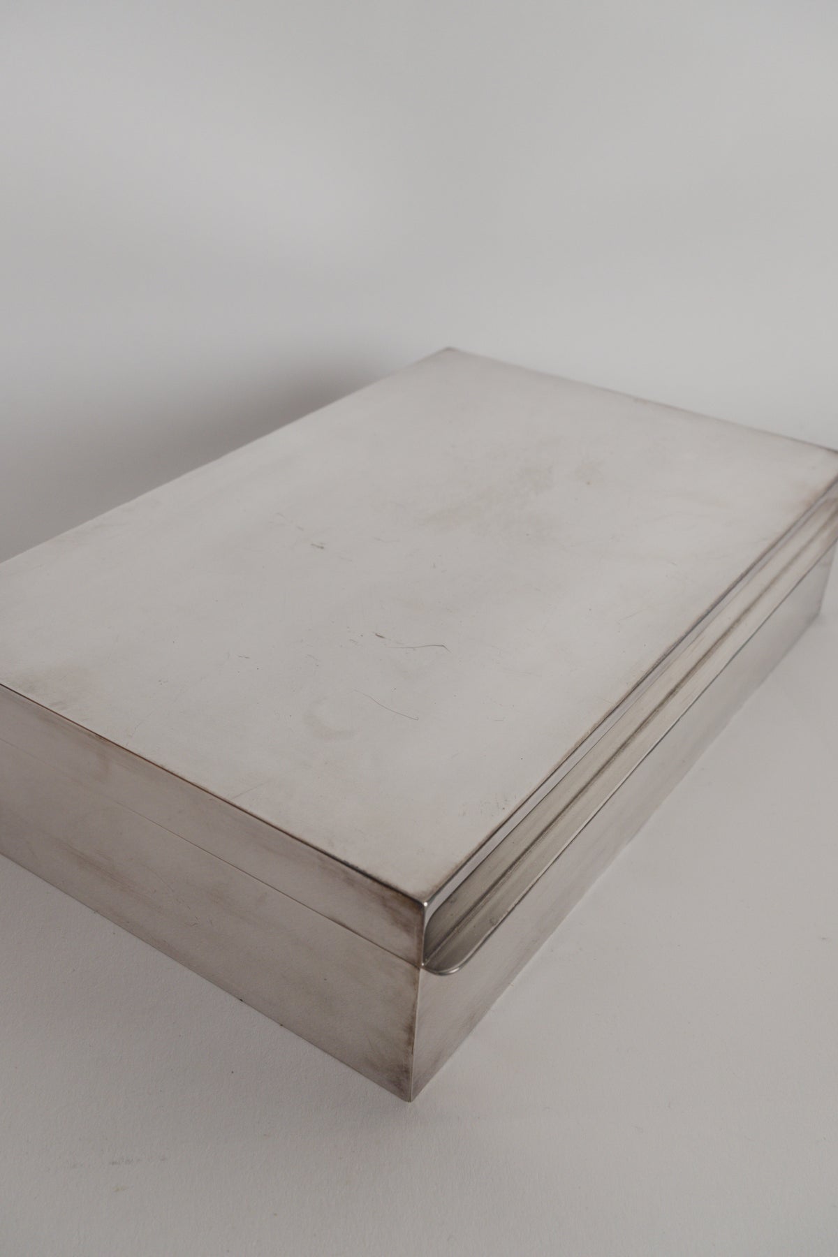 Modernist Silver-Plated Box. Plasait, Paris, circa 1930