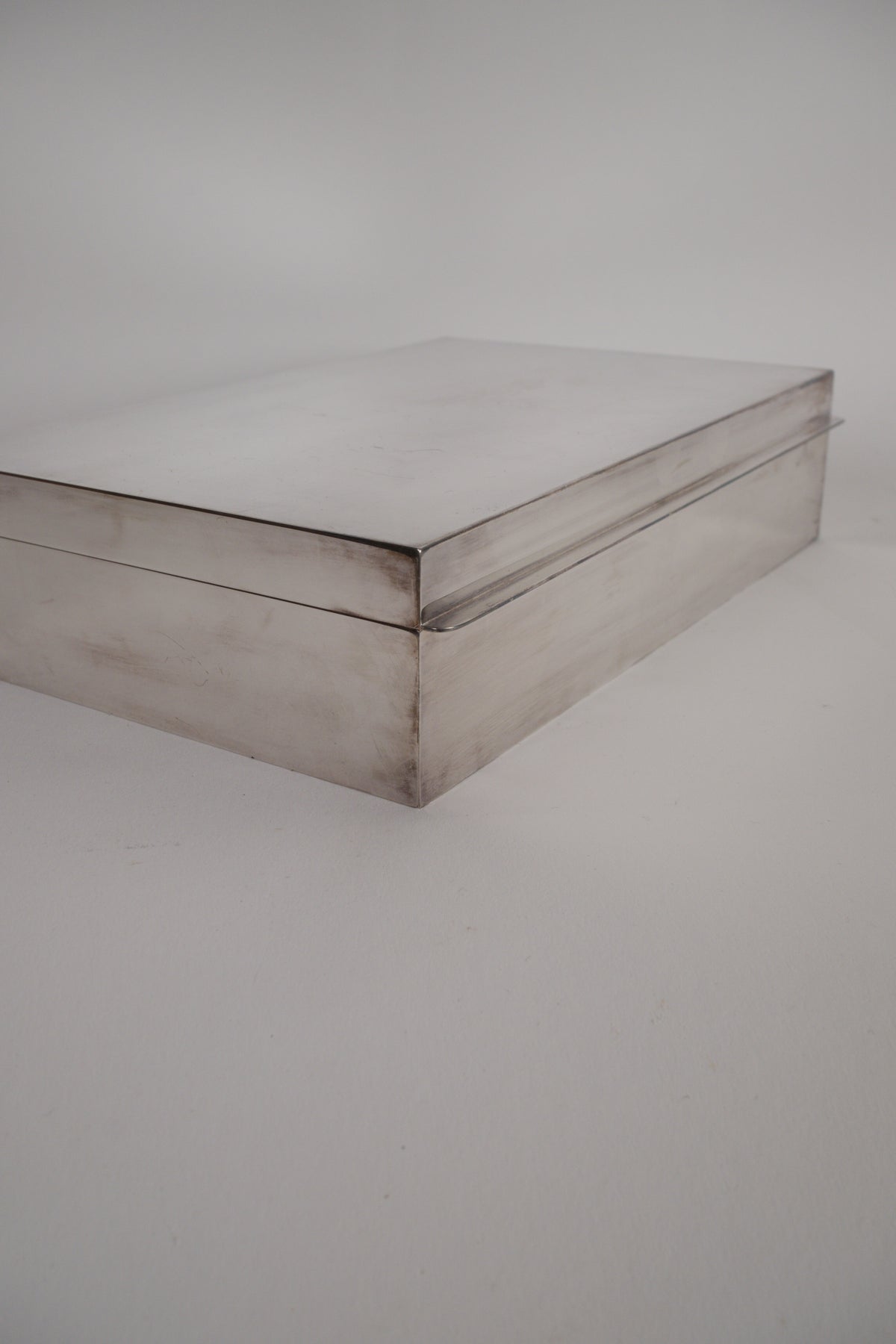 Modernist Silver-Plated Box. Plasait, Paris, circa 1930