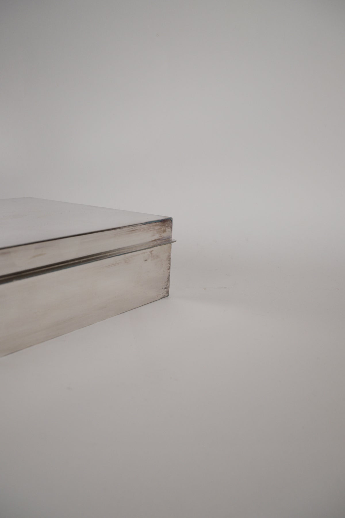 Modernist Silver-Plated Box. Plasait, Paris, circa 1930