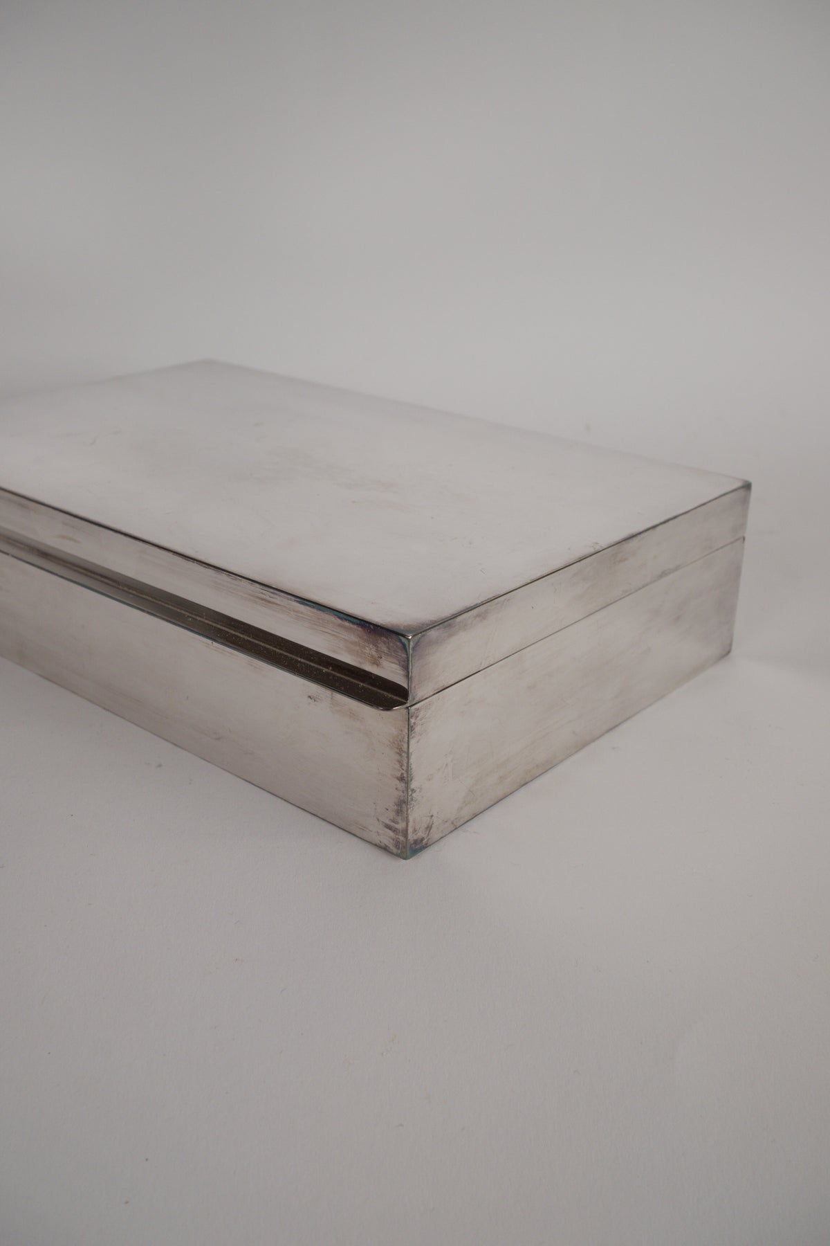 Modernist Silver-Plated Box. Plasait, Paris, circa 1930