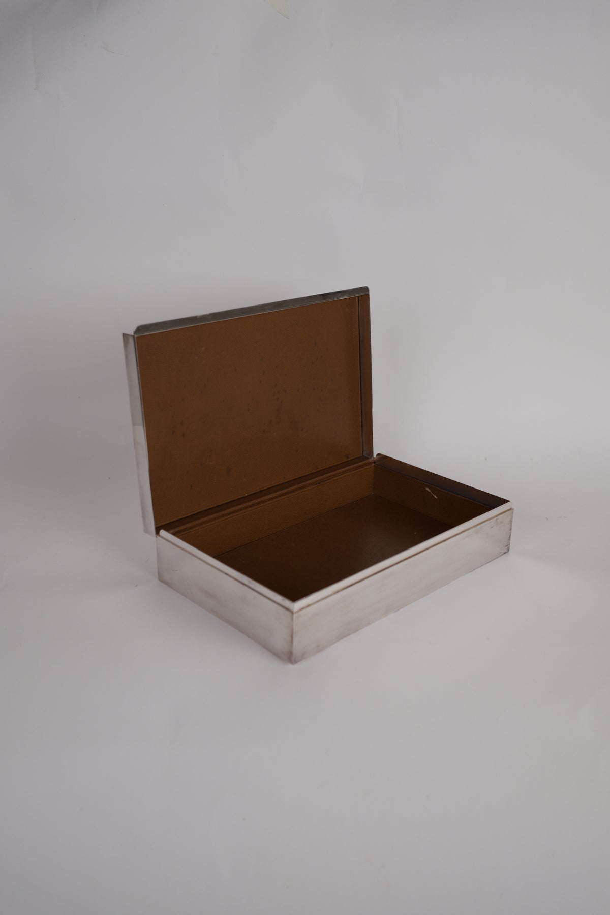 Modernist Silver-Plated Box. Plasait, Paris, circa 1930