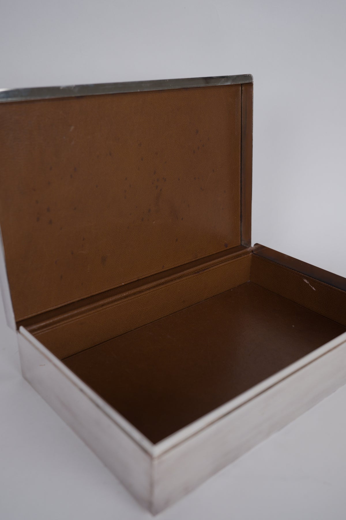 Modernist Silver-Plated Box. Plasait, Paris, circa 1930