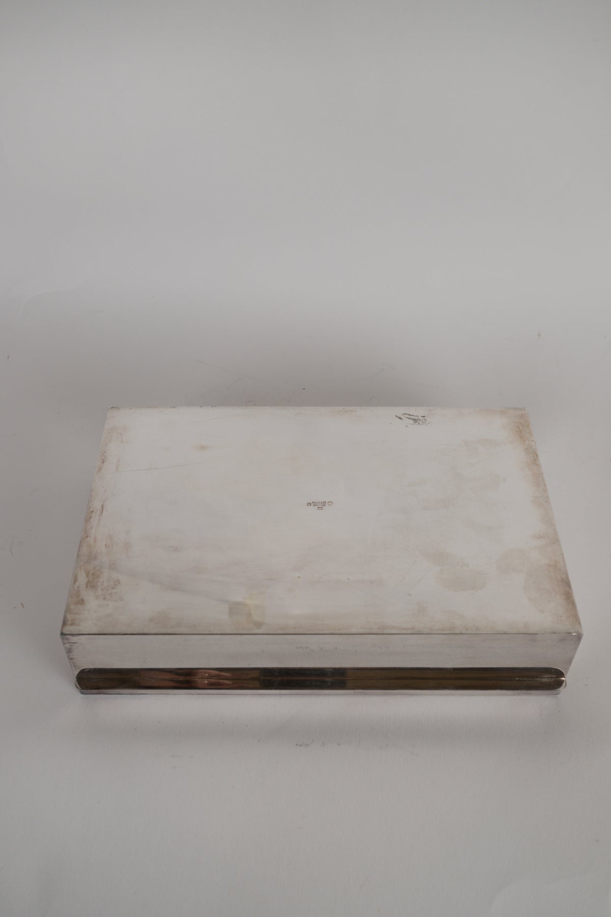 Modernist Silver-Plated Box. Plasait, Paris, circa 1930