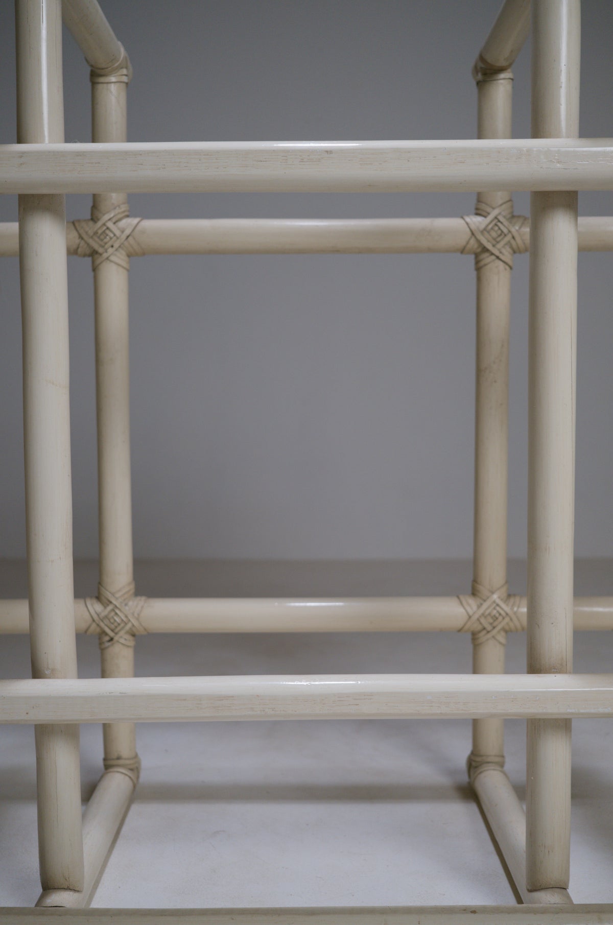Square Bamboo Coffee Table in the Style of McGuire, circa 1970