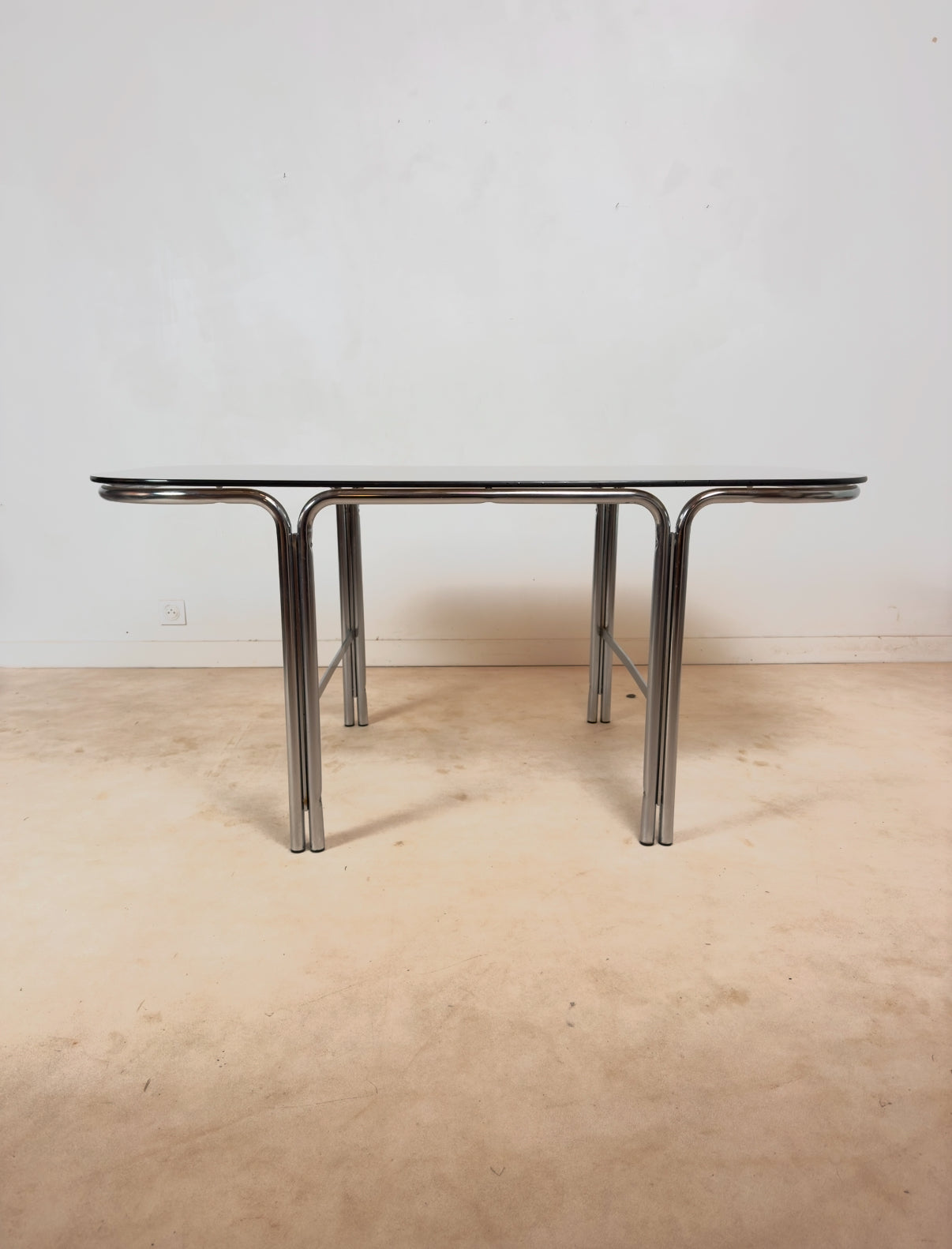 Table de salle à manger chromée