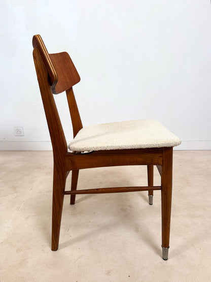 Ensemble de 4 chaises scandinaves en teck