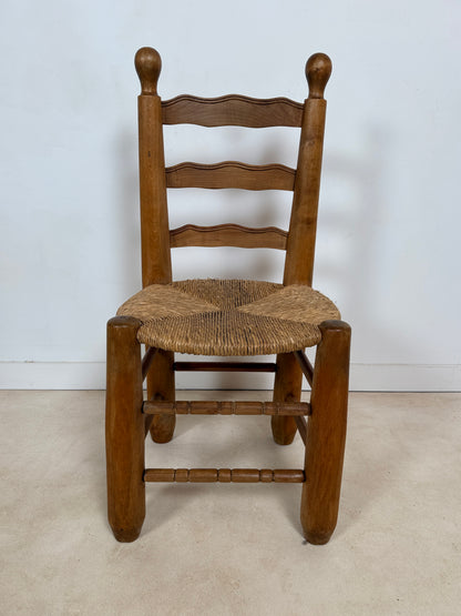Ensemble de 4 chaises brutalistes