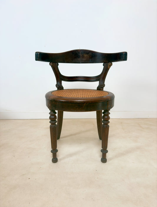 Fauteuil canné Louis Philippe
