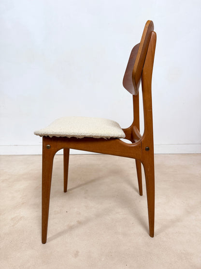 Ensemble de 4 chaises des années 60