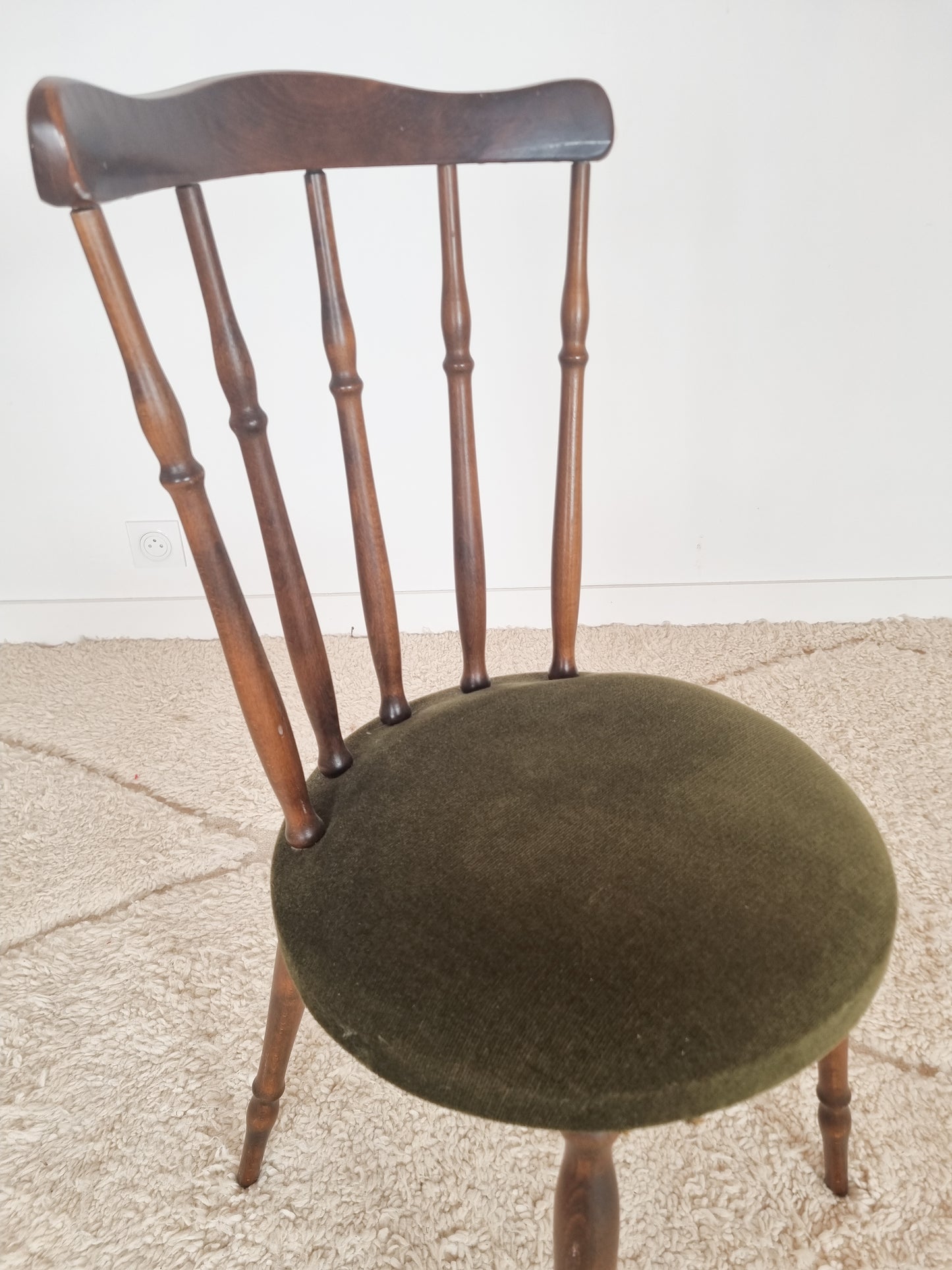 Chaise vintage bois tourné